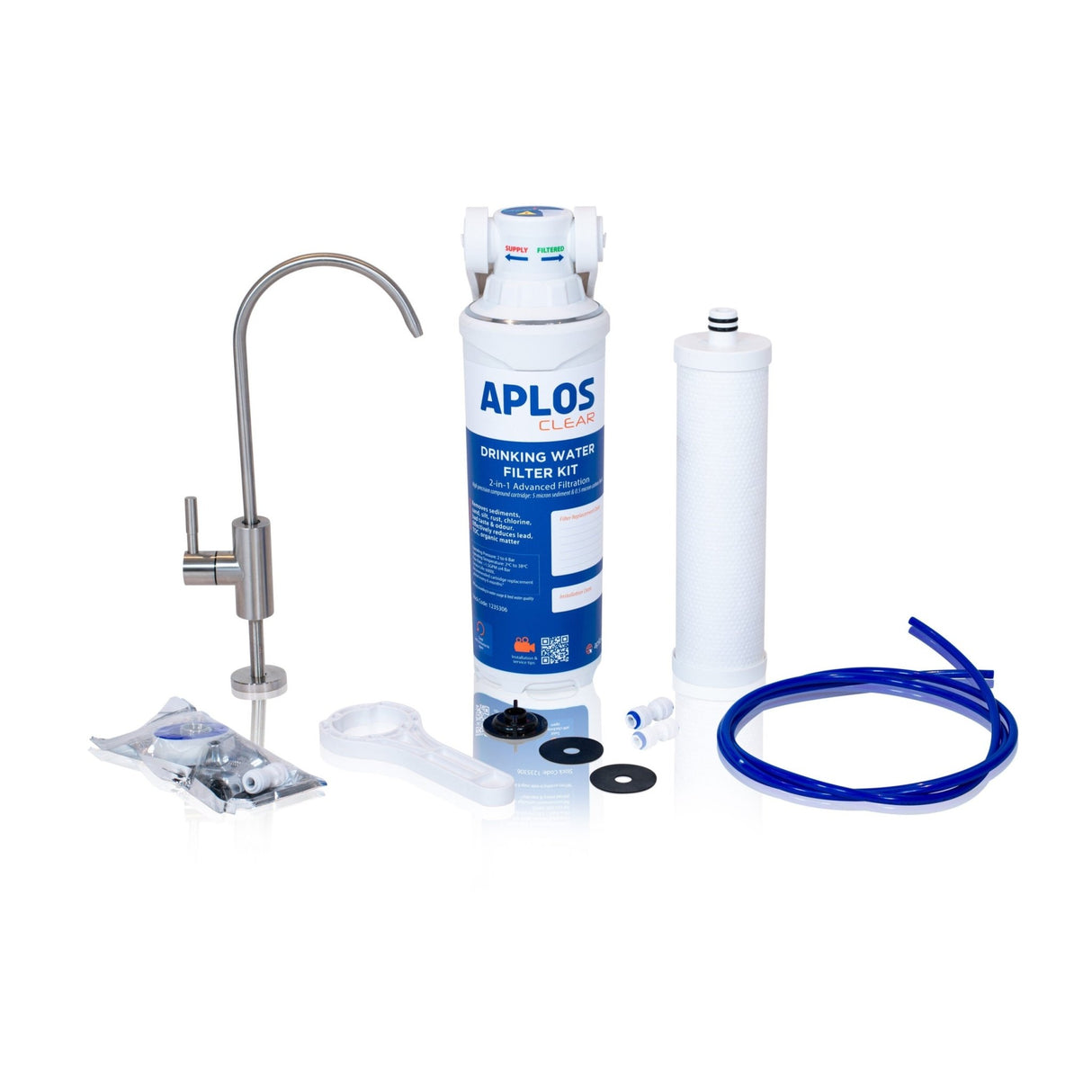APLOS Clear 2 - in - 1 Drinking Water Filter Kit - WATER FILTERS - Beattys of Loughrea