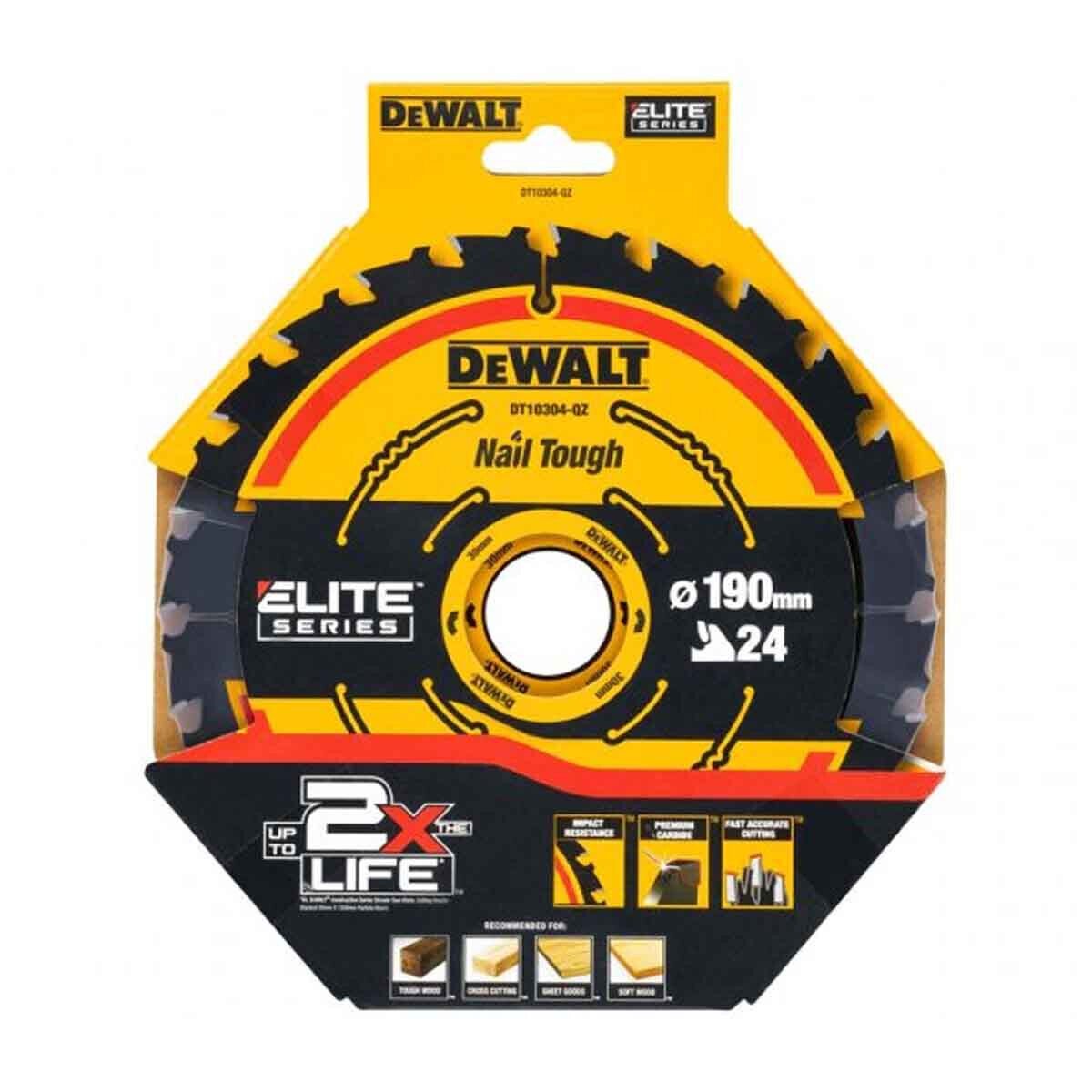 DEWALT CORDED EXTREME FRAMING BLADE 190X30X24T DEWDT10304QZ - Beattys of Loughrea | www.beattys.ie