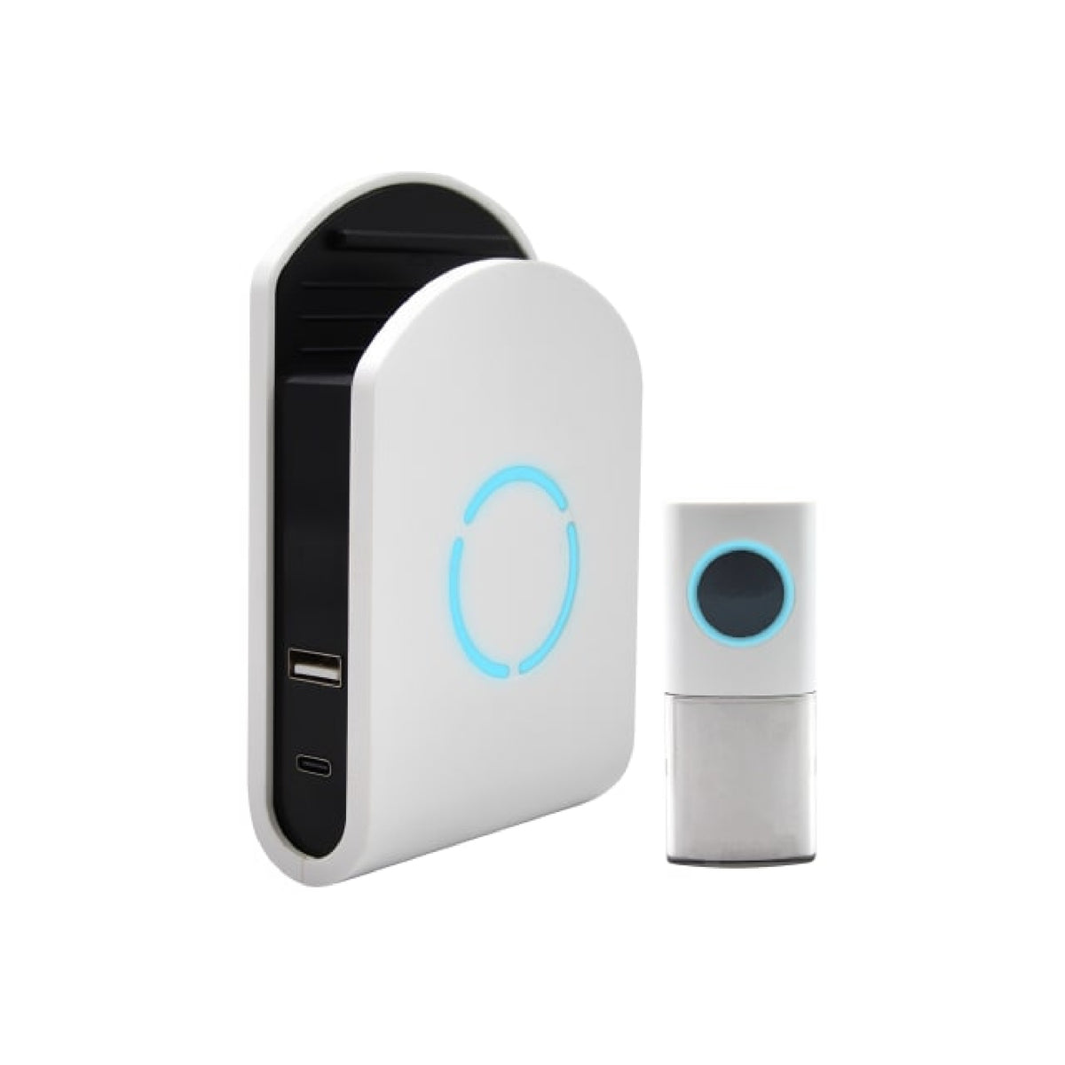 Uni-Com Plug-In Door Chime with USB Charging Sockets