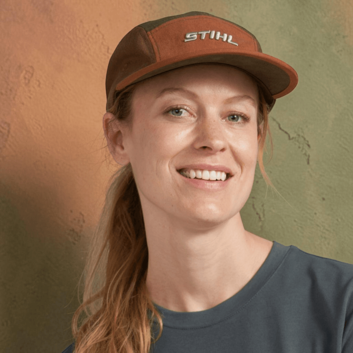 STIHL Retro Cap Green Brown - ADULT CLOTHING (NOT WORKWEAR) - Beattys of Loughrea