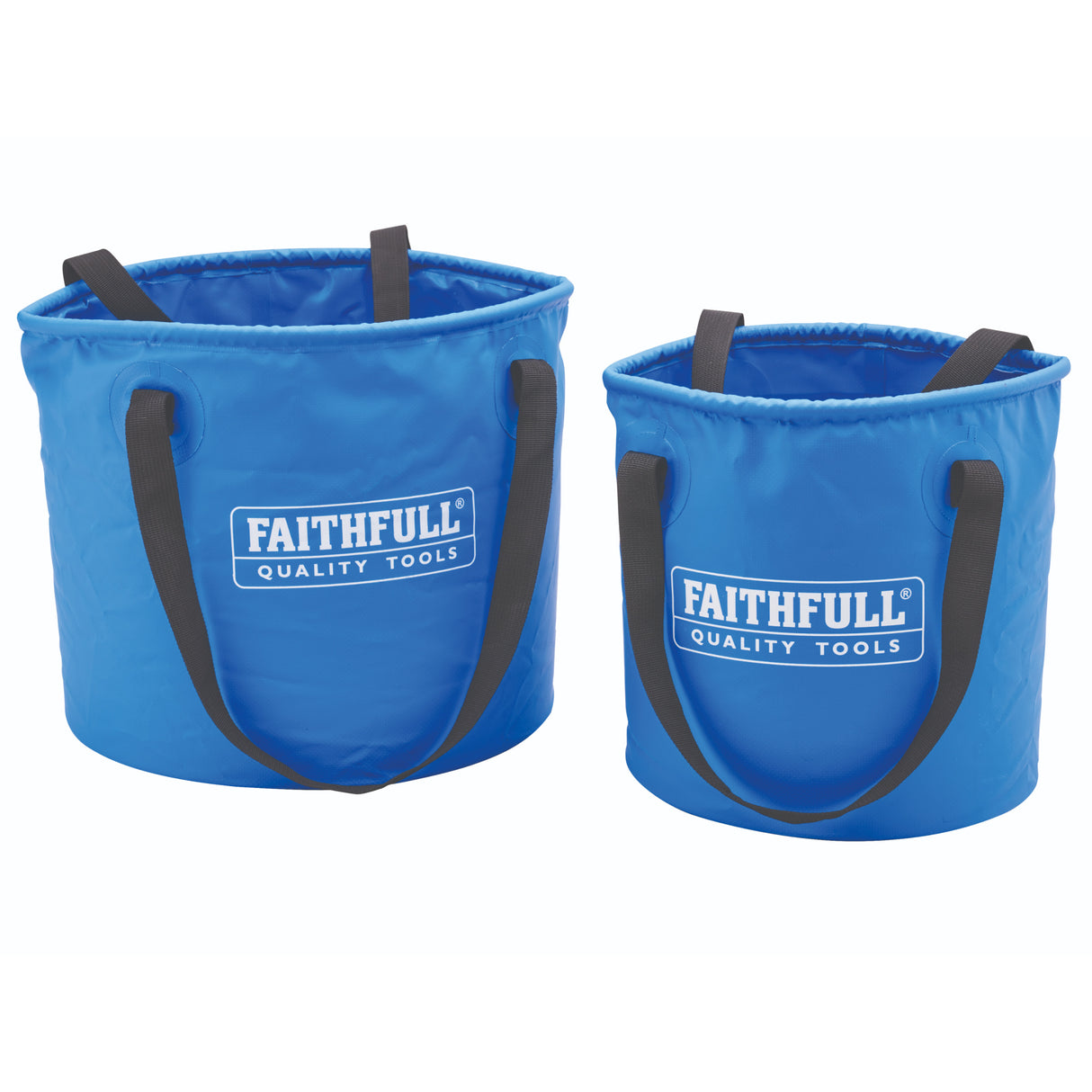 Faithfull 12L & 20L Collapsible Bucket Pack - BUCKET / WATER CARRIER/ FUNNEL - Beattys of Loughrea