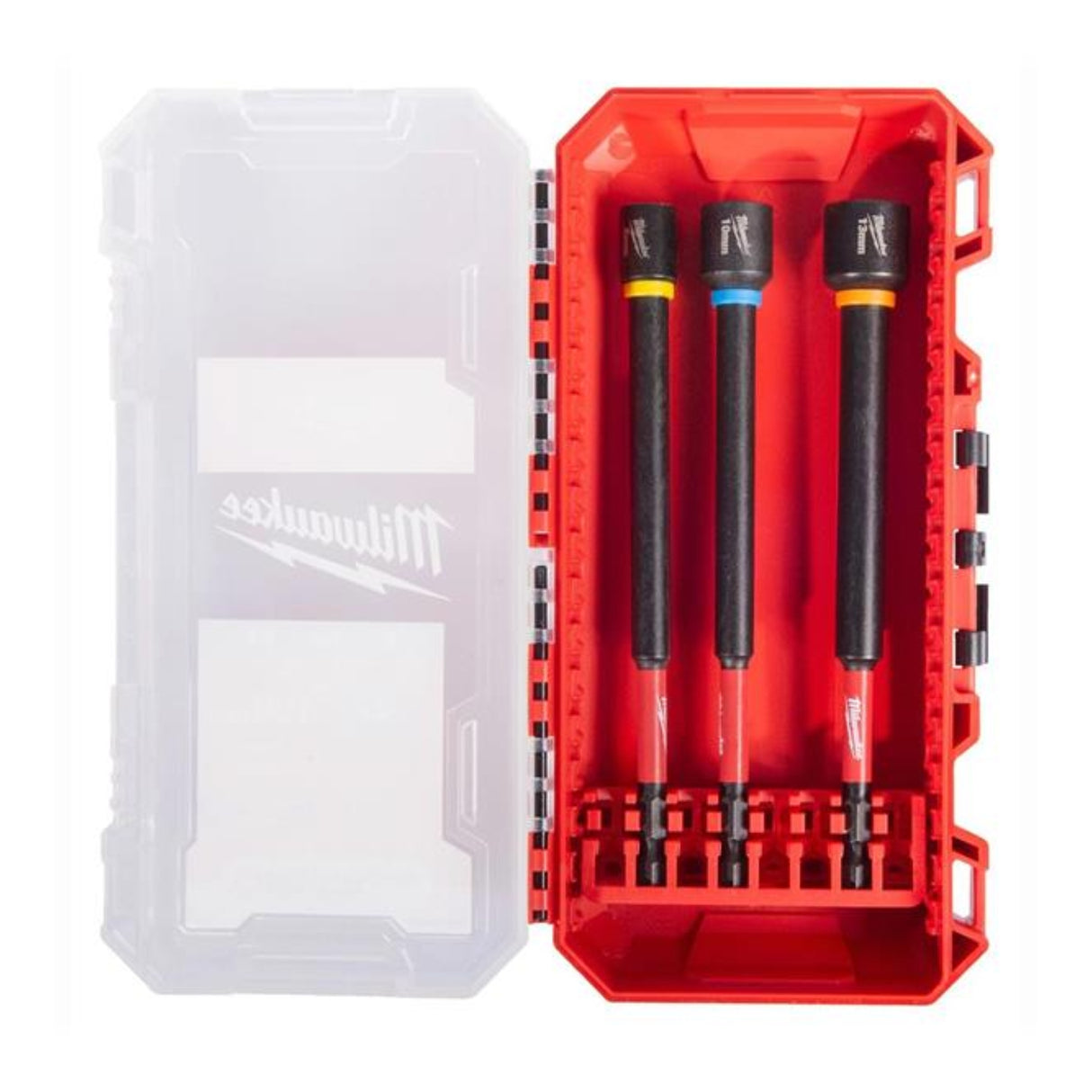 Milwaukee Shockwave Magnetic Impact Duty Nut Driver Long Set 3pc 4932499426 - ELECTRIC SCREWDRIVERS - Beattys of Loughrea