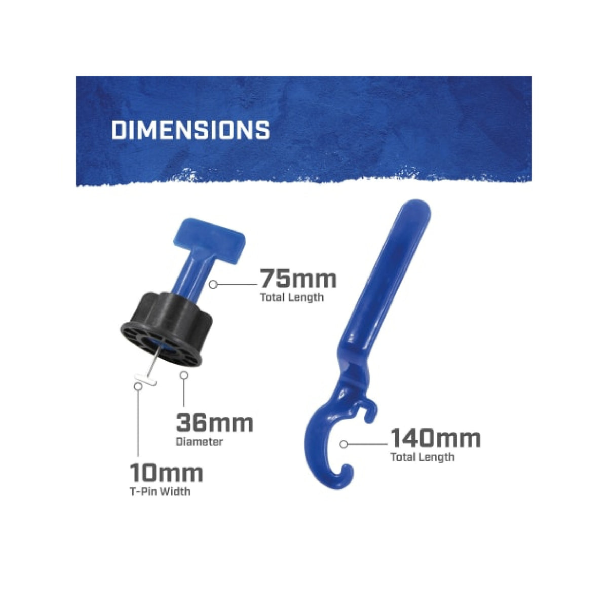 Faithfull Tile Levelling System, 100 Levellers
