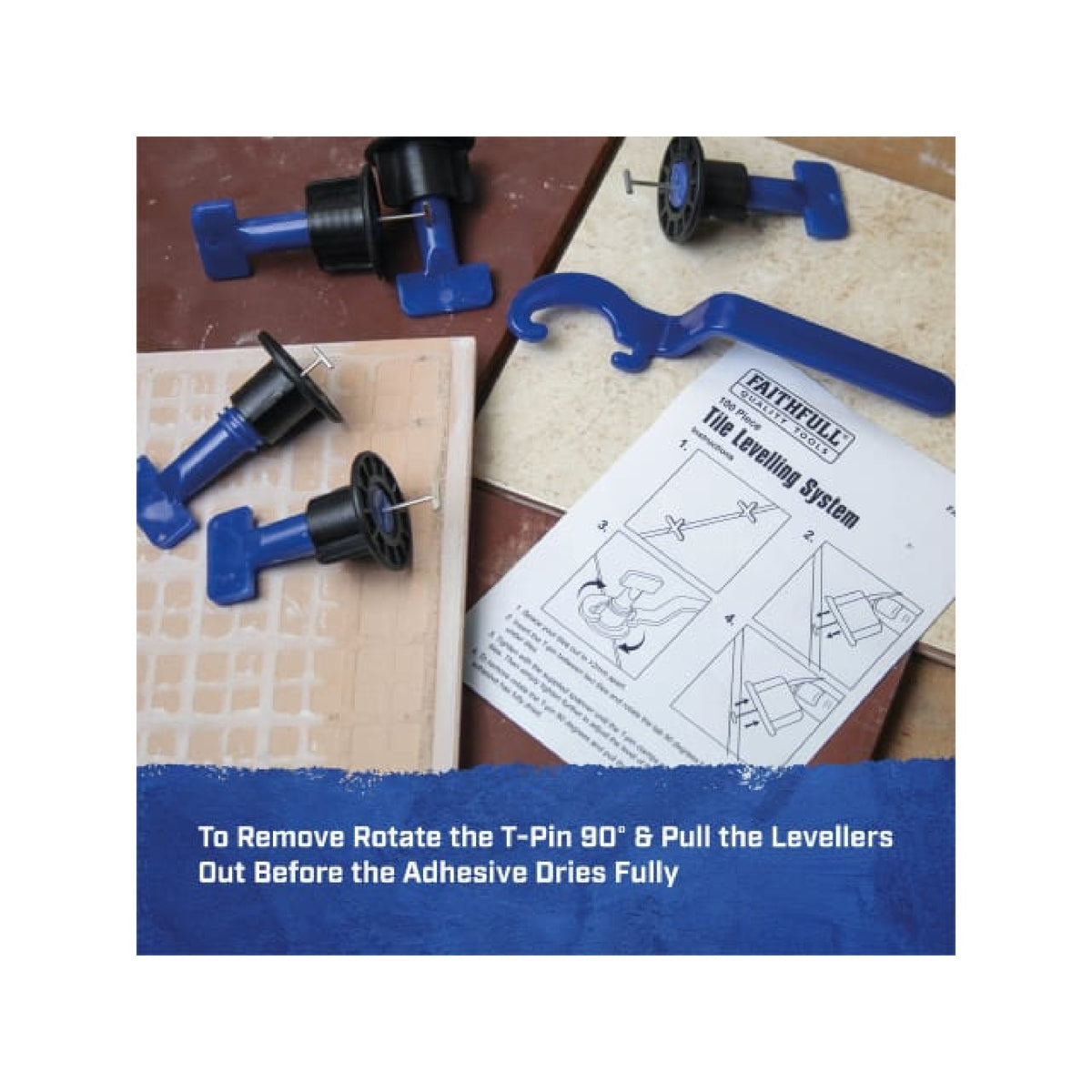 Faithfull Tile Levelling System, 100 Levellers