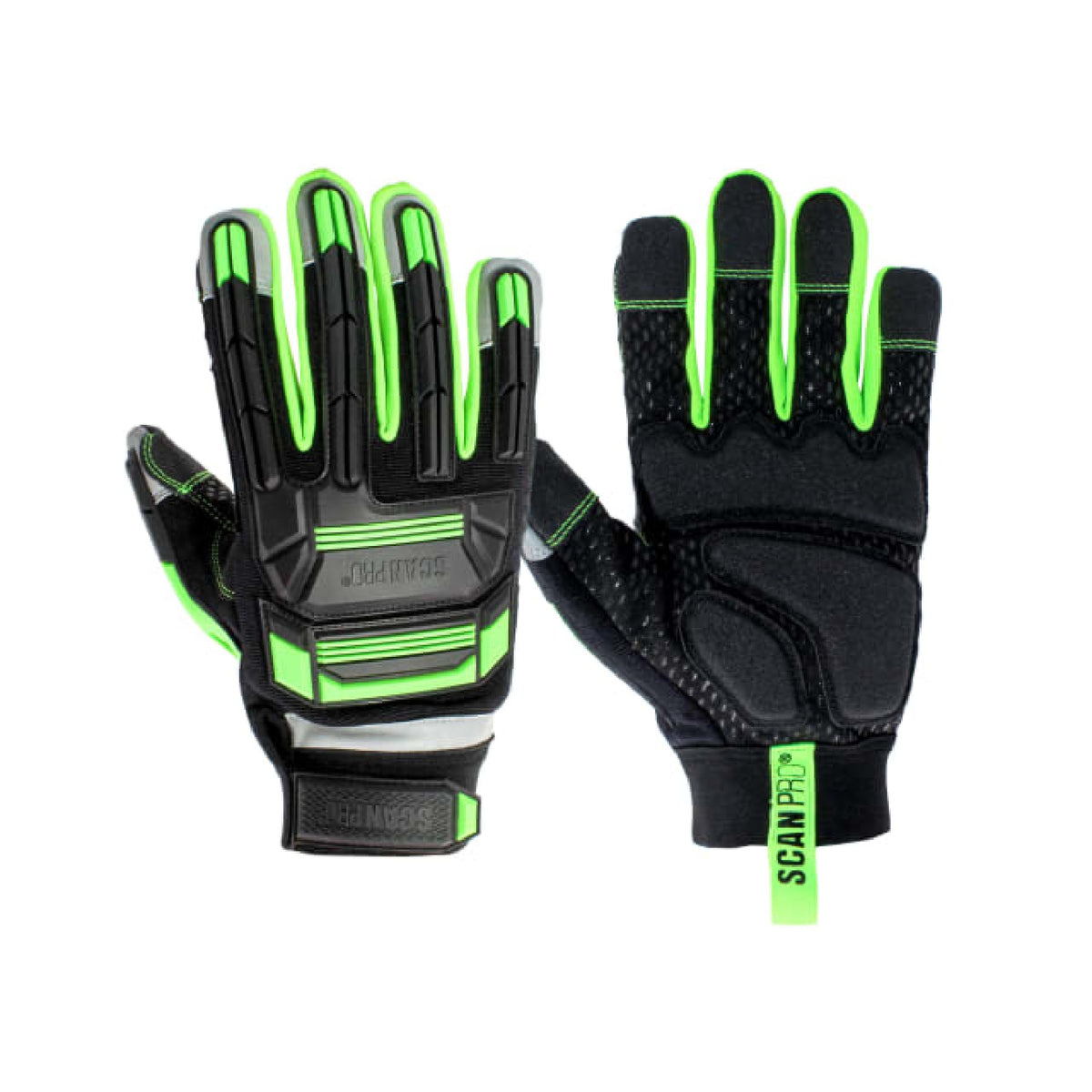 Scan Anti-Impact Synthetic Leather Gloves, Size 9 (Large)