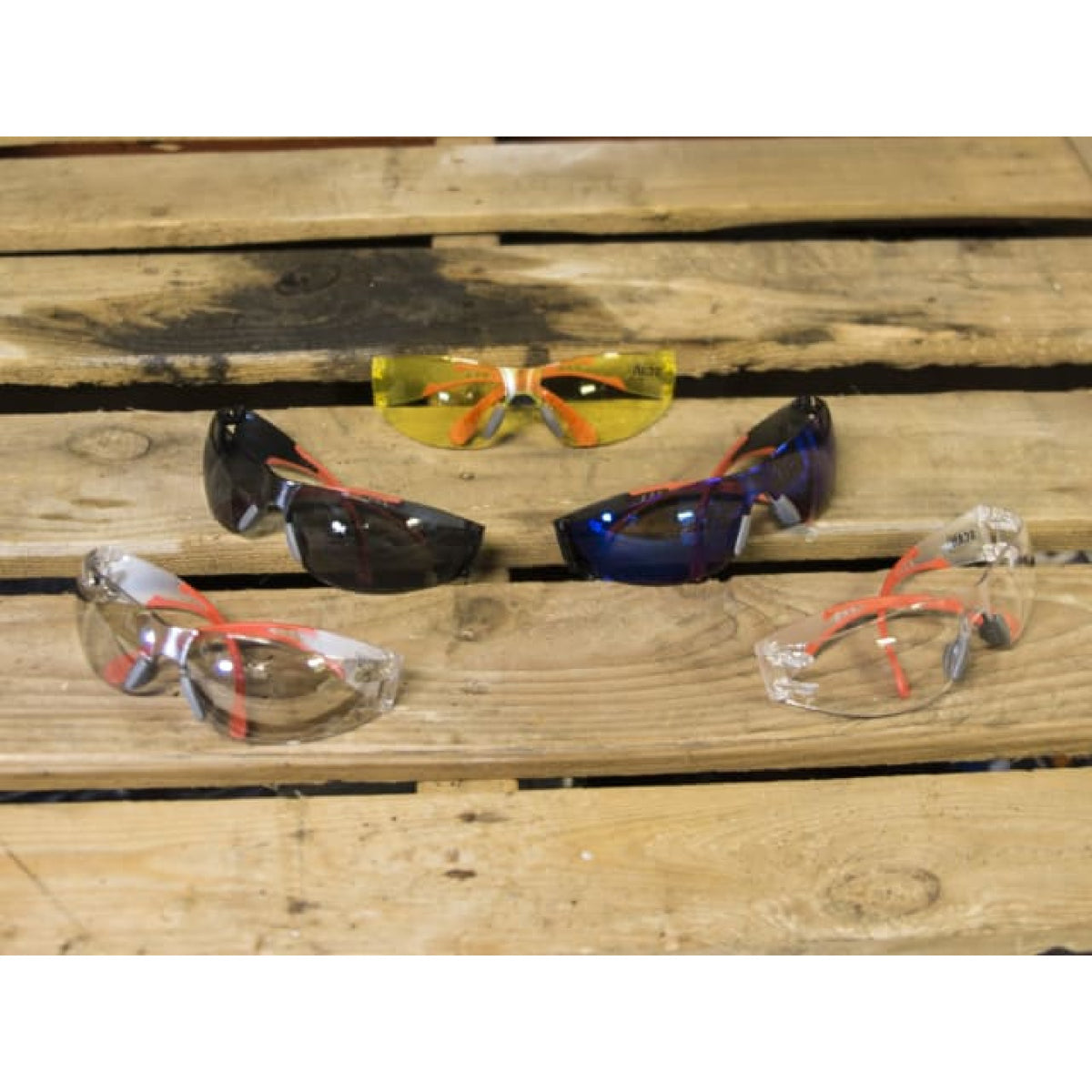 Scan Flexi Safety Spectacles, Blue Lens