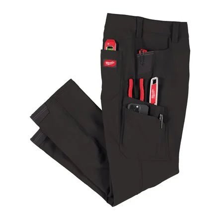 Milwaukee FreeFlex Stretch Work Trousers Black W34" L32" 4932502065 - WORK/ SKI TROUSERS - Beattys of Loughrea