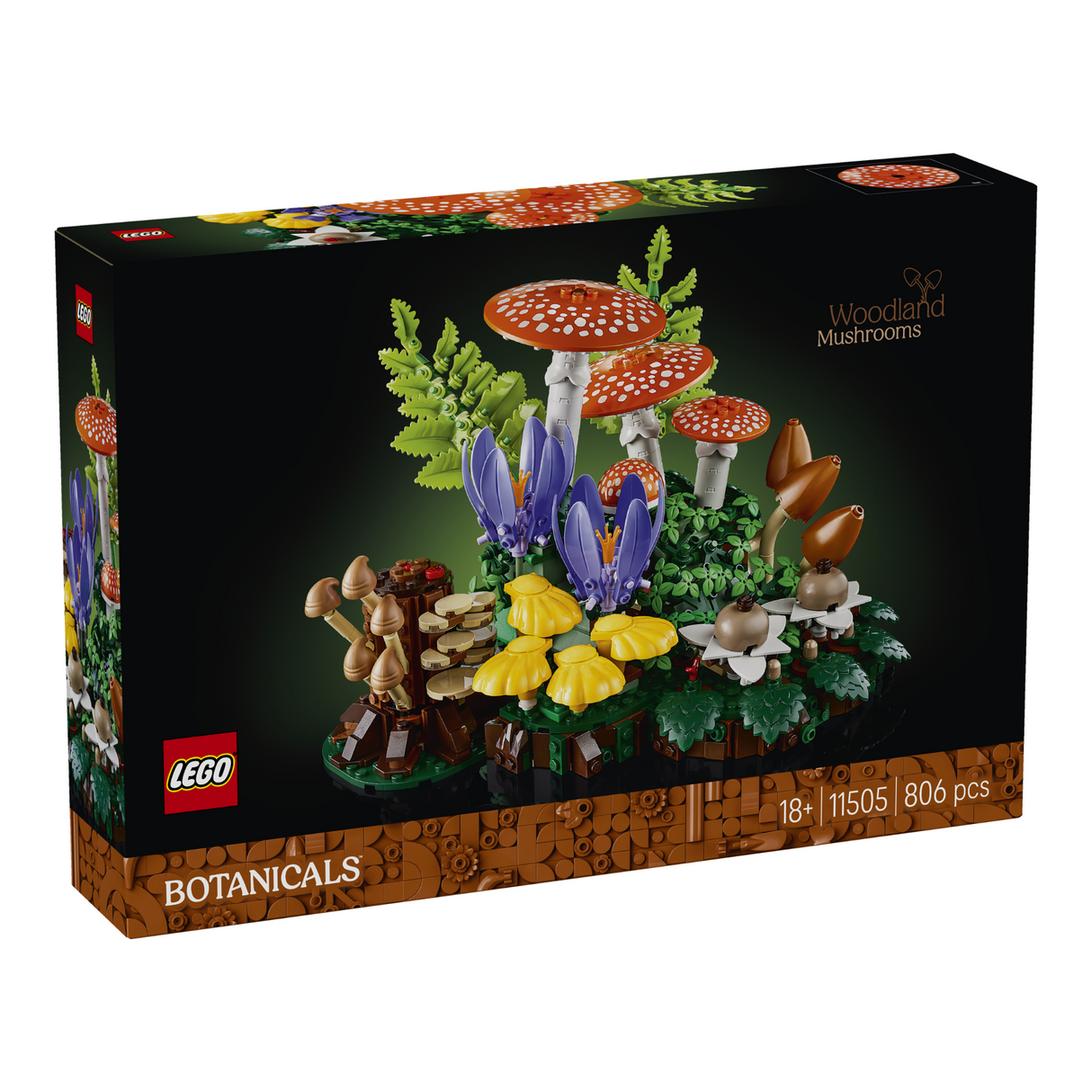 LEGO® Botanicals Woodland Mushrooms Building Set 11505