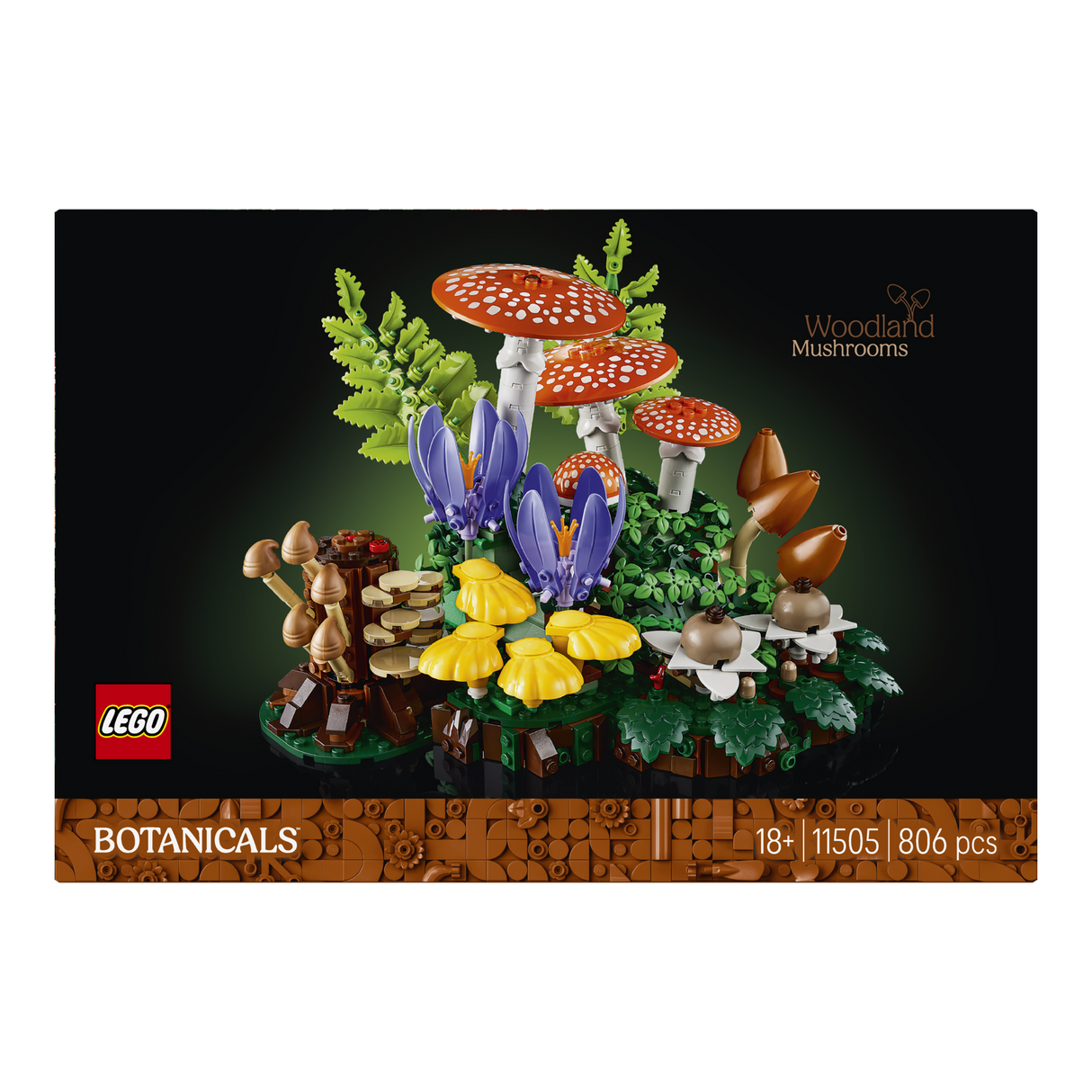 LEGO® Botanicals Woodland Mushrooms Building Set 11505