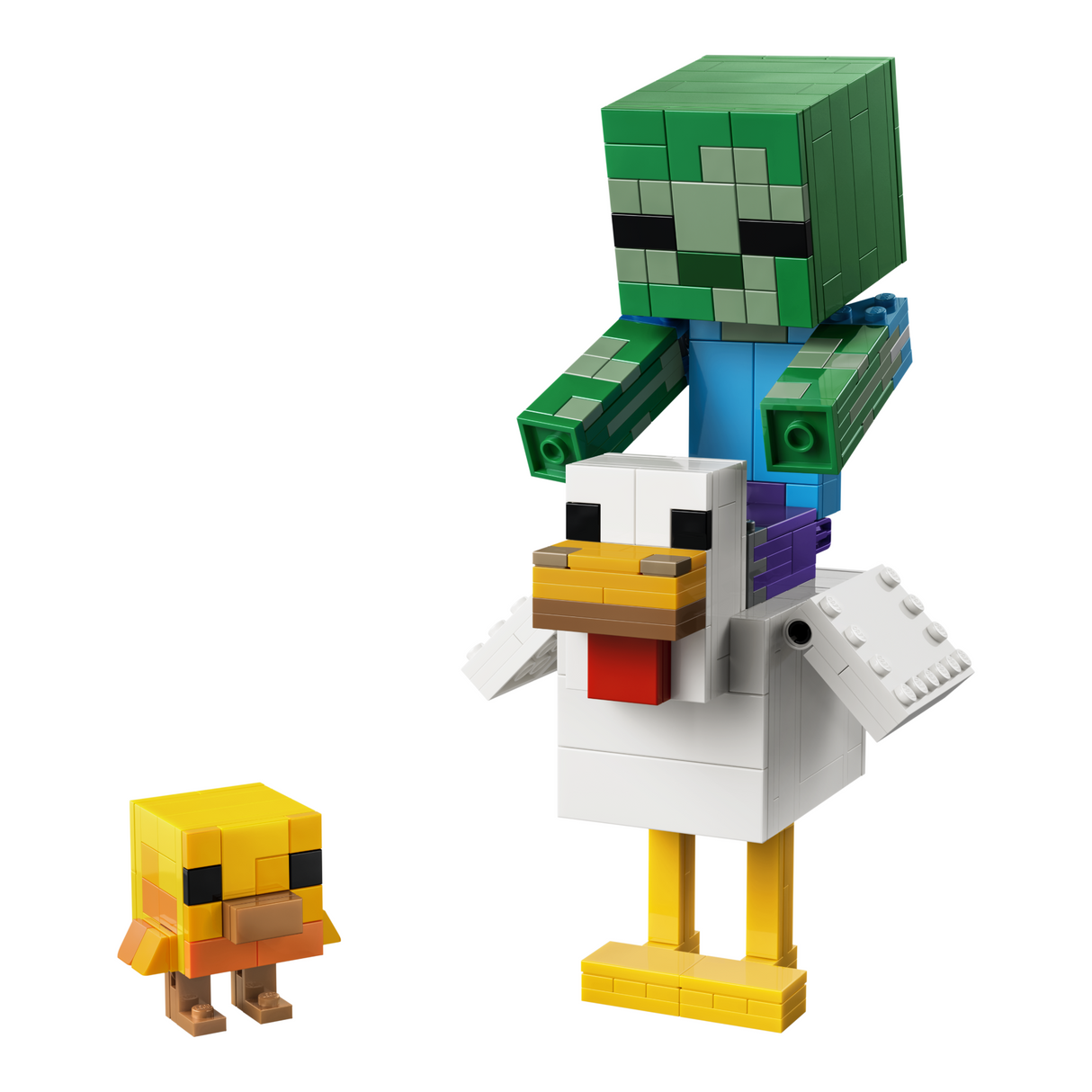 LEGO® Minecraft® Chicken Jockey Building Toy Decor 21582