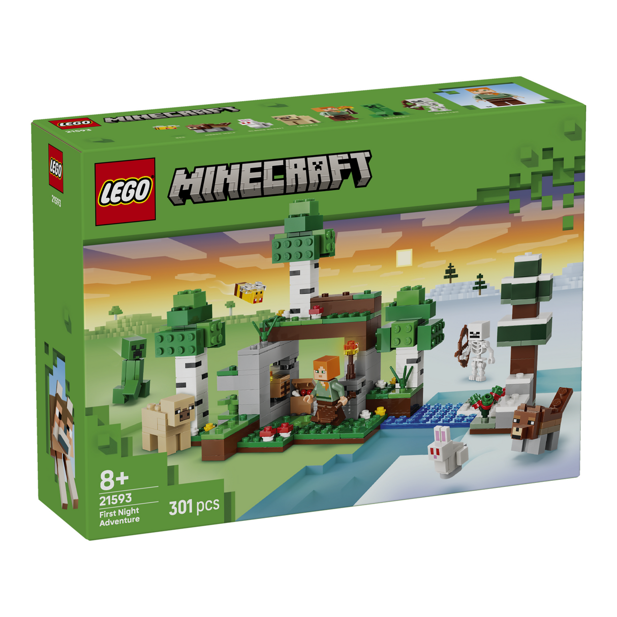 LEGO® Minecraft® First Night Adventure Building Toy 21593 - CONSTRUCTION - LEGO/KNEX ETC - Beattys of Loughrea