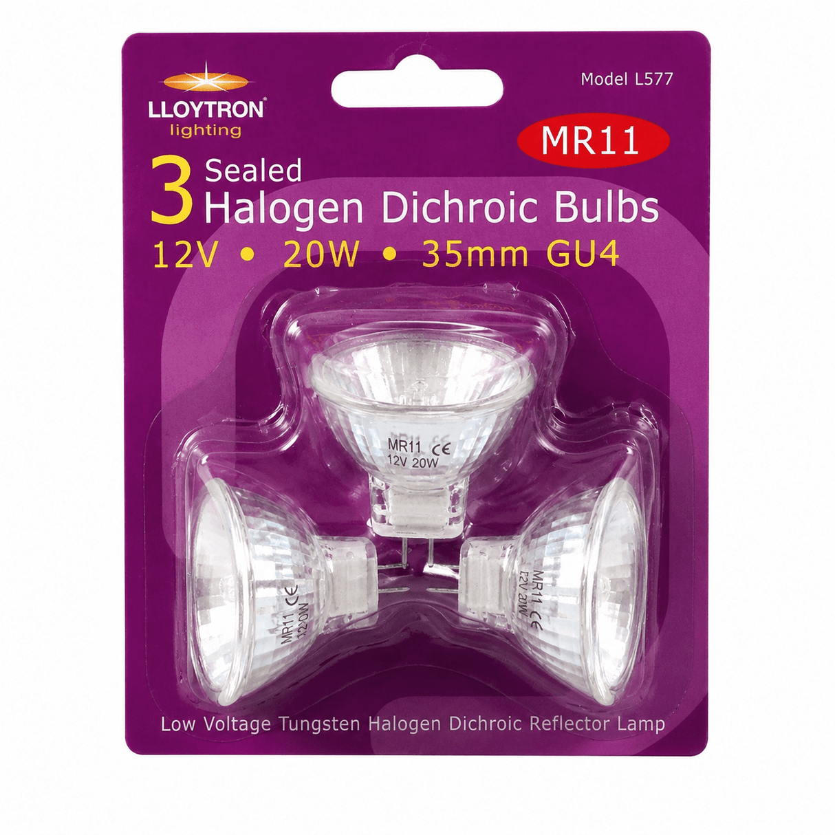Lloytron G4 12V 20W Halogen Capsule Bulbs - Pack of 3 - HALOGEN BULBS HALOGEN LIGHTS - Beattys of Loughrea