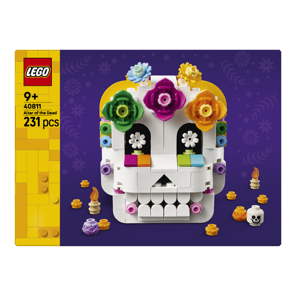 LEGO® Altar of the Dead Día De Los Muertos Skull Decor 40811