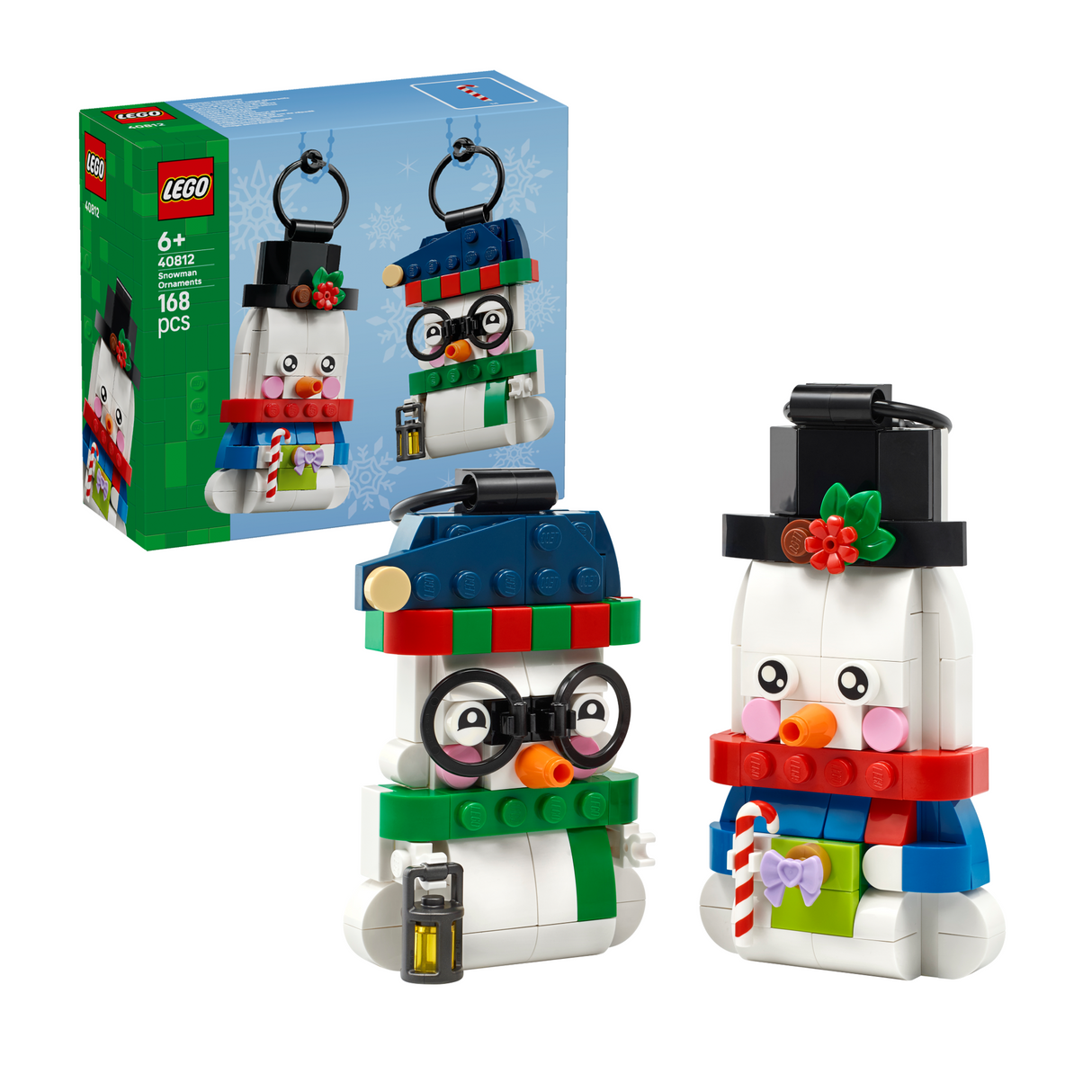 LEGO® Snowman Ornaments Christmas Decor Holiday Decorations 40812