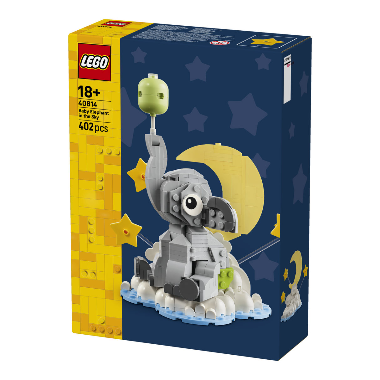 LEGO® Baby Elephant in the Sky Display Gift for New Parents 40814