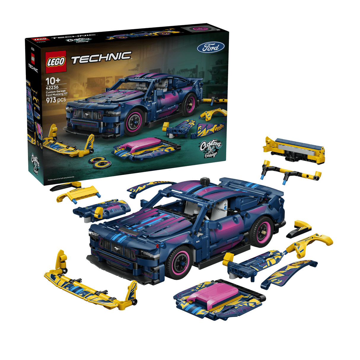 LEGO® Technic Custom Garage Ford Mustang GT Car Toy 42236 - CONSTRUCTION - LEGO/KNEX ETC - Beattys of Loughrea