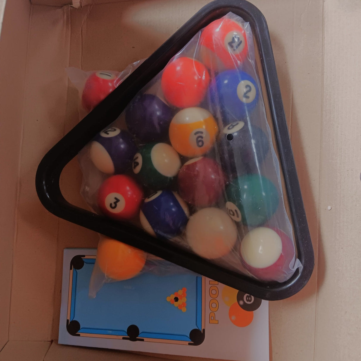 Pot Black Pool Balls & Triangle Set 48mm - RAQUETS/BALLS/GOLF/DARTS - Beattys of Loughrea