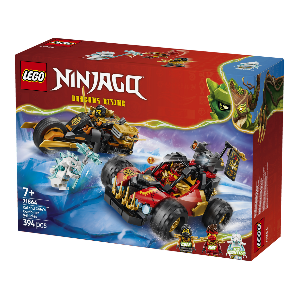 LEGO® NINJAGO® Kai and Cole’s Combiner Vehicles Toy 71864