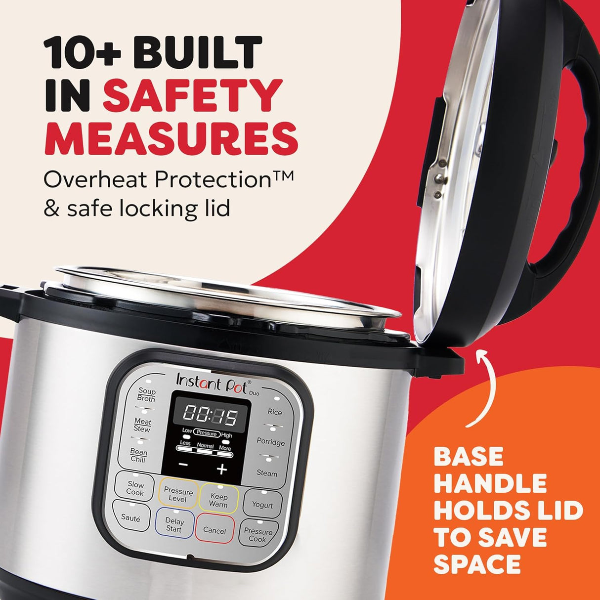 Instant Pot Duo Mini 3L 7 - in - 1 Electric Pressure Cooker Black/Silver - FOOD STEAMER RICE COOKER SLOW COOKER - Beattys of Loughrea
