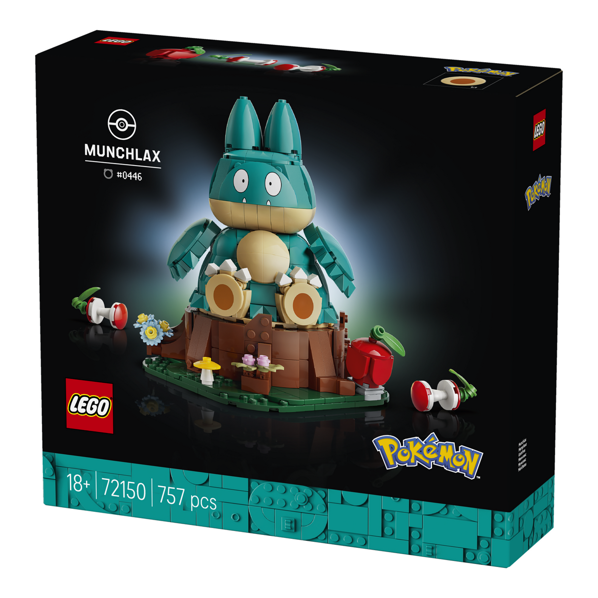 LEGO® Pokémon™ Munchlax Figure Decor Building Set 72150