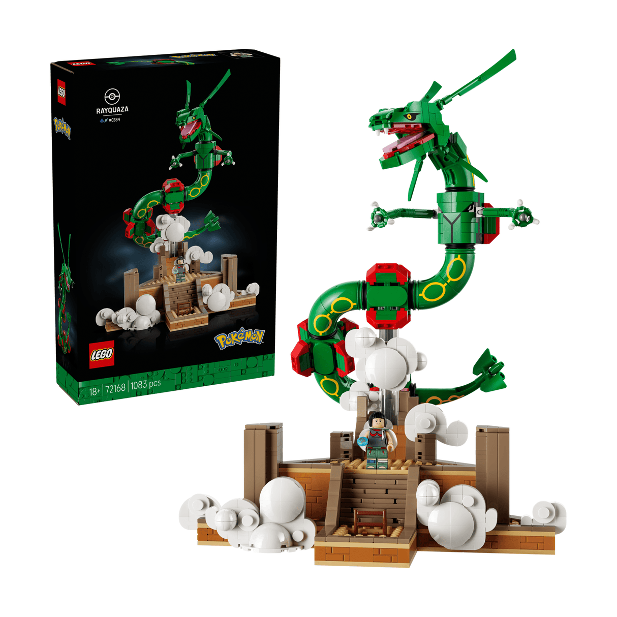 LEGO® Pokémon™ Rayquaza Decor Figure Building Set 72168 - CONSTRUCTION - LEGO/KNEX ETC - Beattys of Loughrea