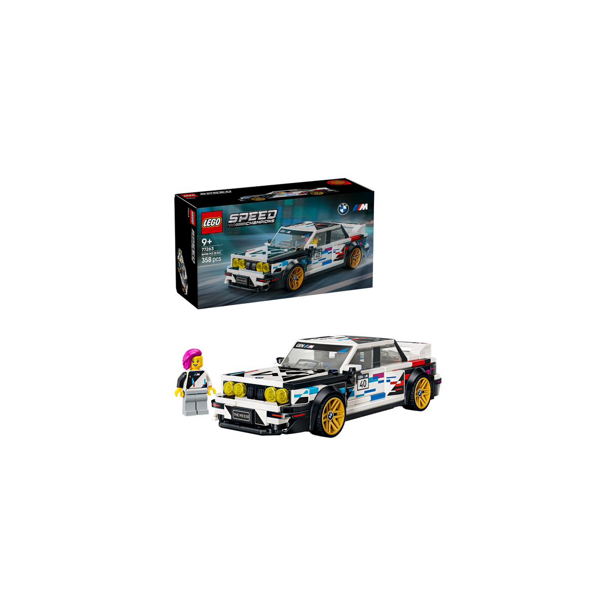 LEGO® Speed Champions BMW M3 (E30) Toy Car Kit 77263