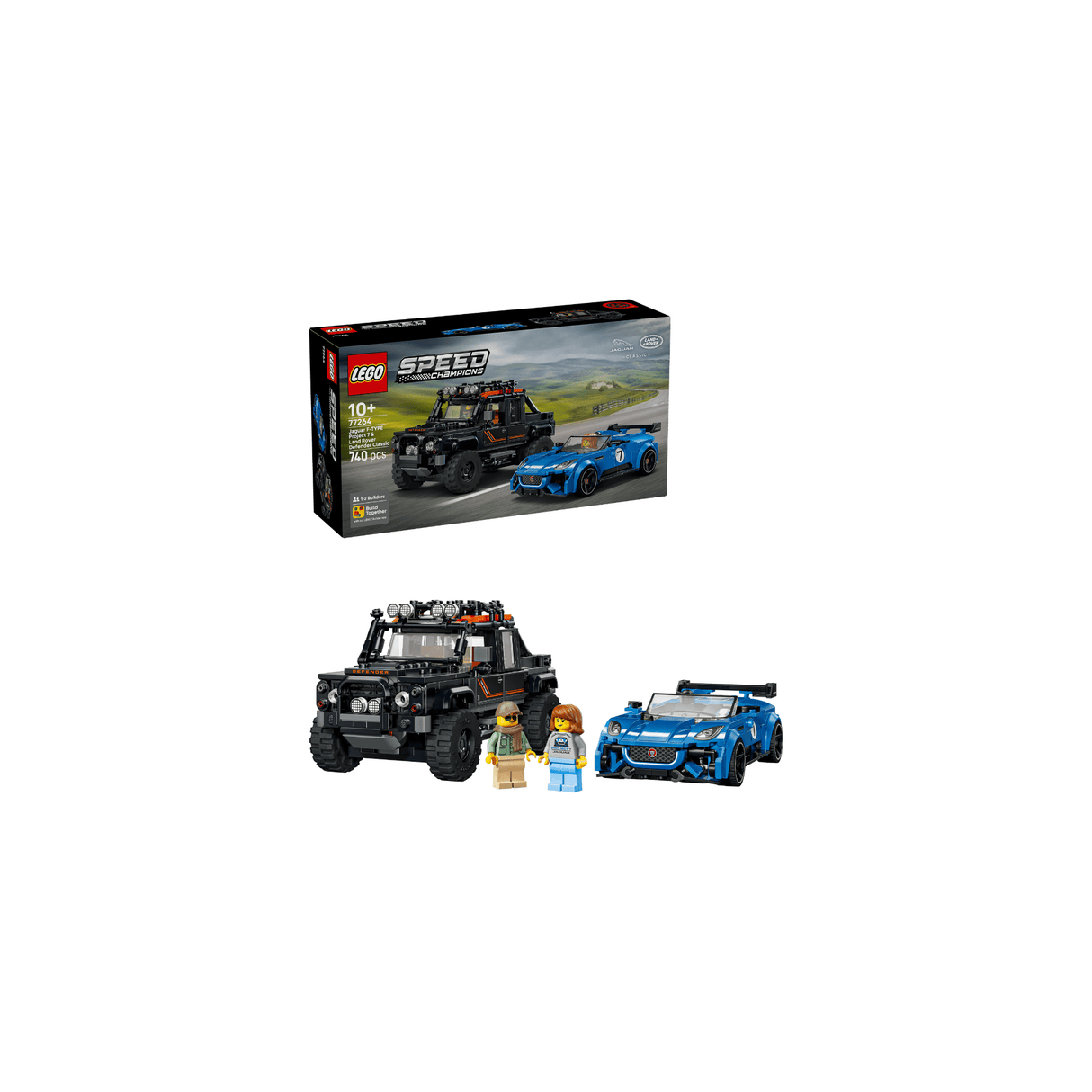 LEGO® Speed Champions Jaguar Project 7 & Land Rover Defender 77264 - CONSTRUCTION - LEGO/KNEX ETC - Beattys of Loughrea