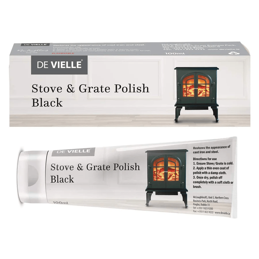De Vielle Stove & Grate Polish – Black Matt Finish 100ml