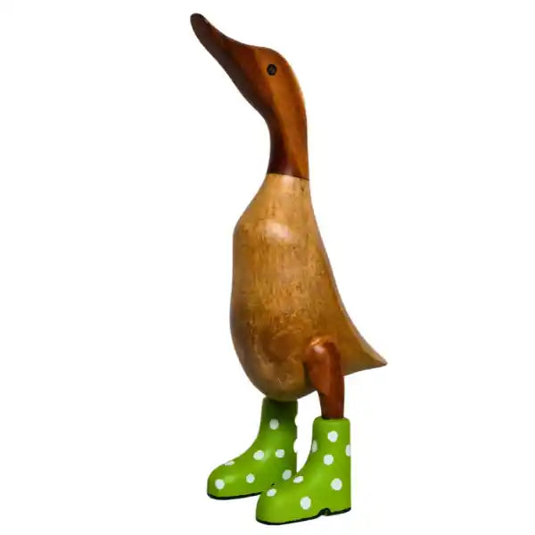 Duck Lime Green Spotted Welly Boot 30cm - BR24097-095