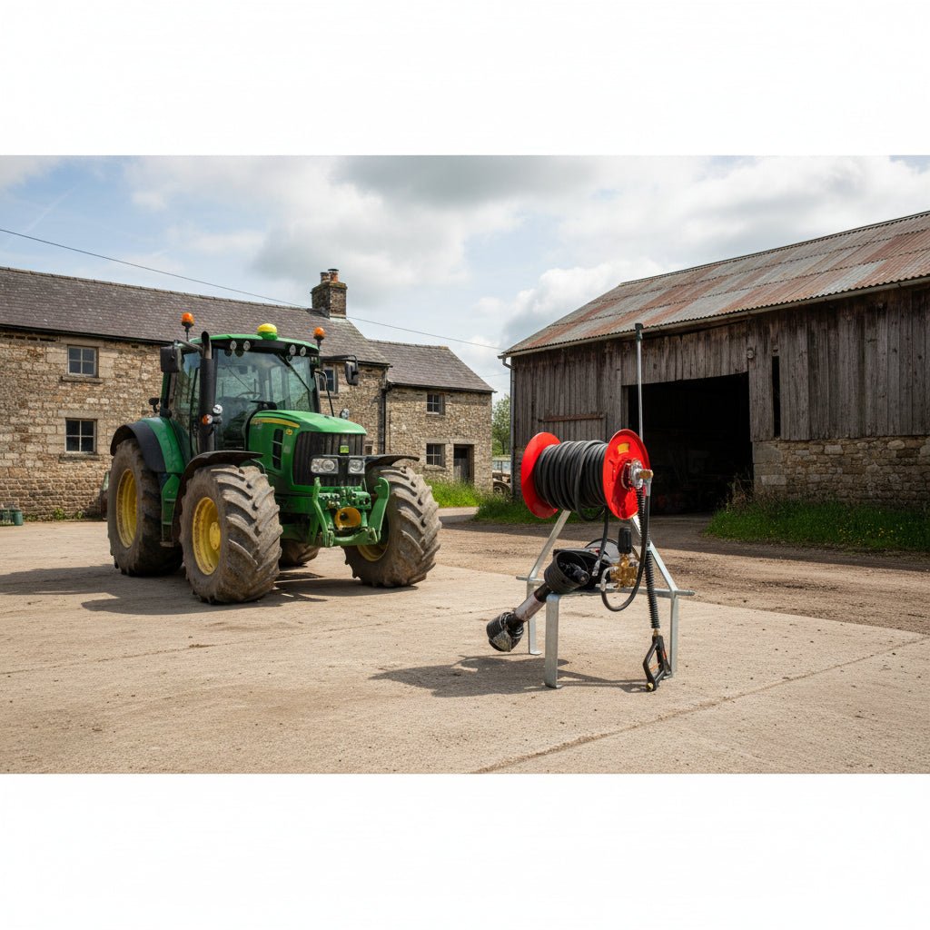 Hawk PTO Pressure Washer 4000psi with 100 ft. hose reel - POWER WASHER - Beattys of Loughrea