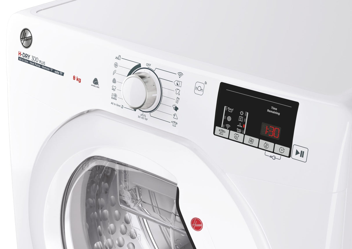 Hoover HLE H8A2DE 80 8KG Heat Pump Tumble Dryer - White | HLEH8A2DE - 80 - TUMBLE DRYERS - Beattys of Loughrea