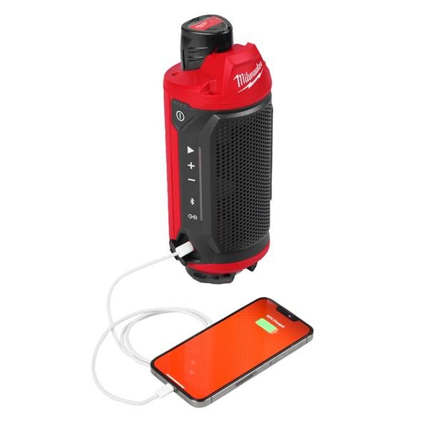 Milwaukee M12SPEJSG2 - 0 - Jobsite Speaker Gen2 - 4933498433 - SPEAKERS HIFI MP3 PC - Beattys of Loughrea