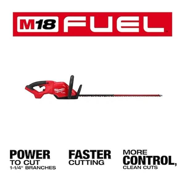 MILWAUKEE M18FHET75G2 - 802 18V Cordless 75cm Blade Brushless Hedgetrimmer, with 2x8.0Ah Batteries 4933498389 - HEDGE TRIMMERS - Beattys of Loughrea