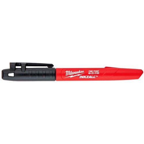 Milwaukee INKZALL Fine Point Marker Black 48 - 22 - 3100 - CHALK LINES/ CARPENTERS PENCIL - Beattys of Loughrea