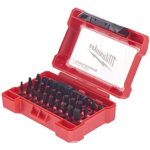 Milwaukee SHOCKWAVE 32pc Impact Duty Bit Set 4932464240 - STEEL BITS/HSS - Beattys of Loughrea