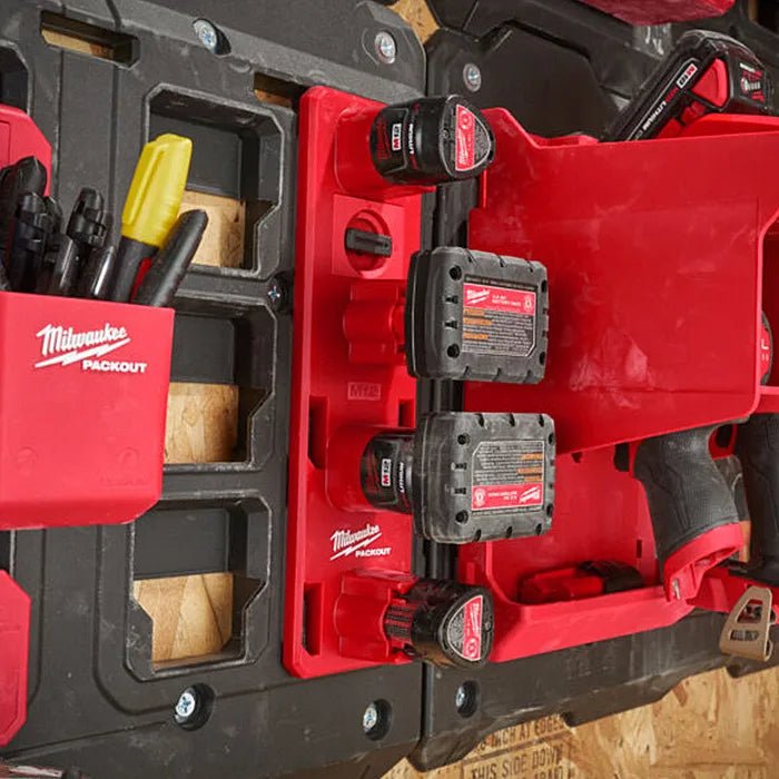 Milwaukee PACKOUT M12 Battery Holder - 4932480708 - NAIL BAG/ TOOL HOLDERS - Beattys of Loughrea