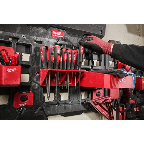 Milwaukee PACKOUT Screwdriver Rack - 4932480711 - NAIL BAG/ TOOL HOLDERS - Beattys of Loughrea