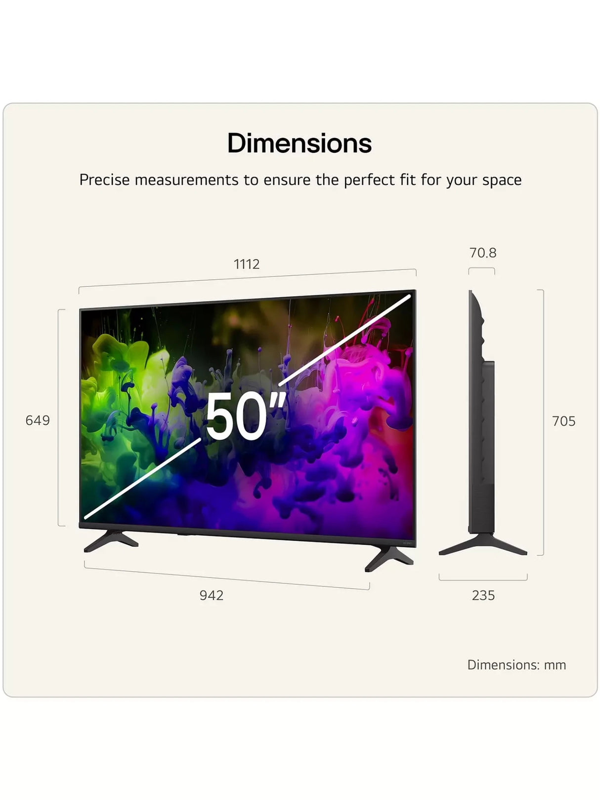 LG QNED MiniLED AI QNED7E 50" 4K Smart TV – 2026 Model - TV 29" (73CM +) - Beattys of Loughrea