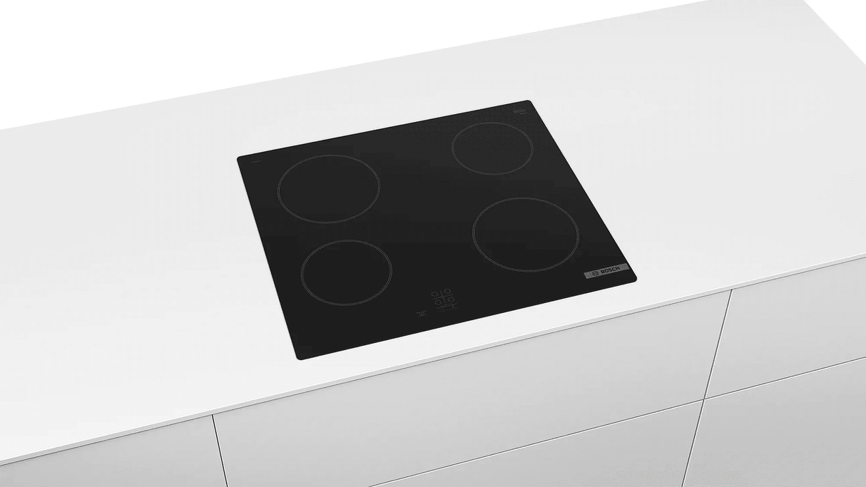 Bosch Series2 60cm Four Zone Electric Hob | PKE61RAA8B - HOBS FULL SIZE 4+ RINGS - Beattys of Loughrea
