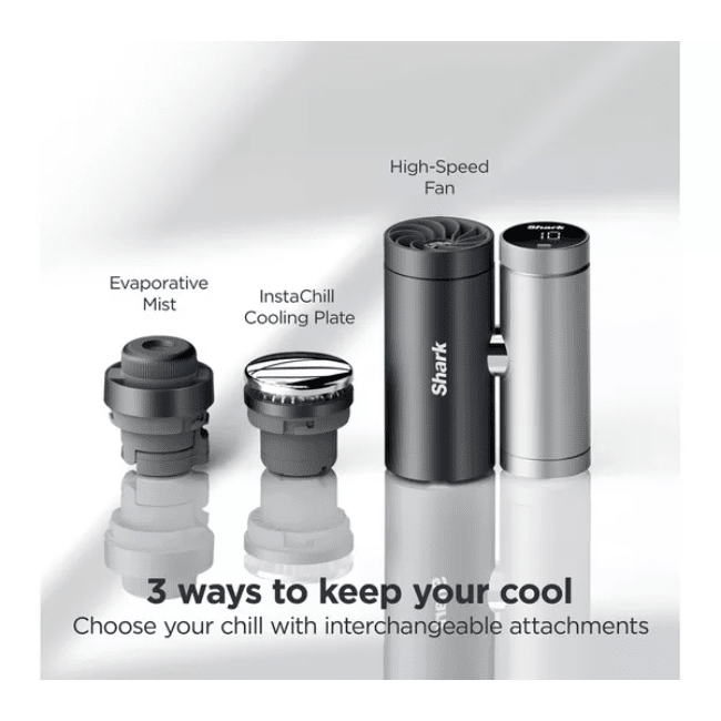 Shark ChillPill 3 - in - 1 Fan, Mist & InstaChill System – Carbon FA022UK - FANS - Beattys of Loughrea