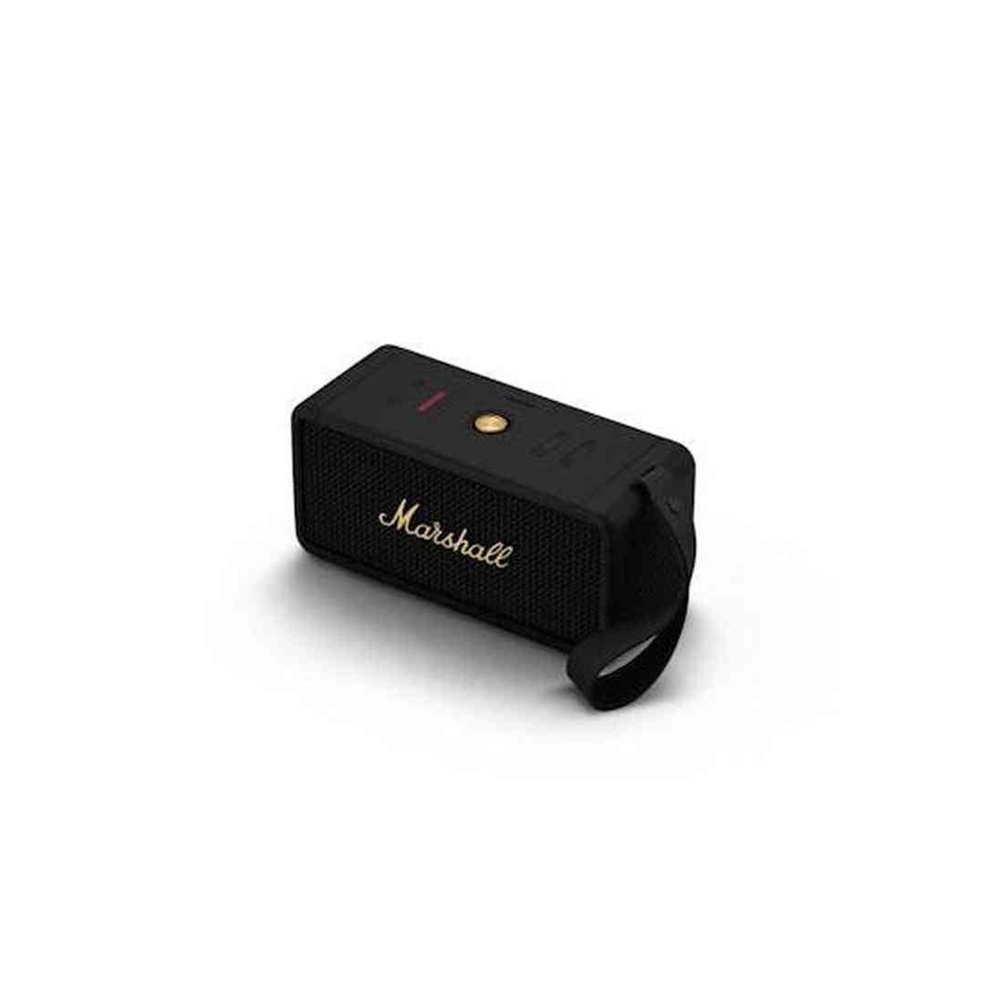Marshall Middleton Black Brass Bluetooth Speaker | 1006034 - SPEAKERS HIFI MP3 PC - Beattys of Loughrea