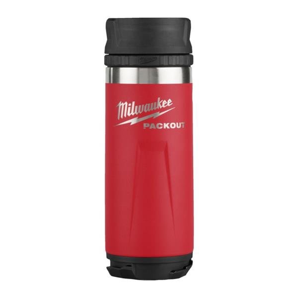 Milwaukee PACKOUT Insulated Bottle 532ml Sip Lid Red 4932493473 - FLASKS - Beattys of Loughrea