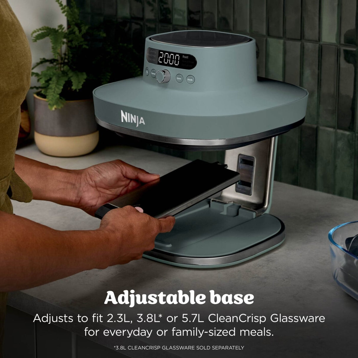 Ninja CRISPi PRO 7 - in - 1 XL Glass Air Fryer Ash Grey | AS101UKGY - AIR FRYER / DEEP FAT FRYERS - Beattys of Loughrea