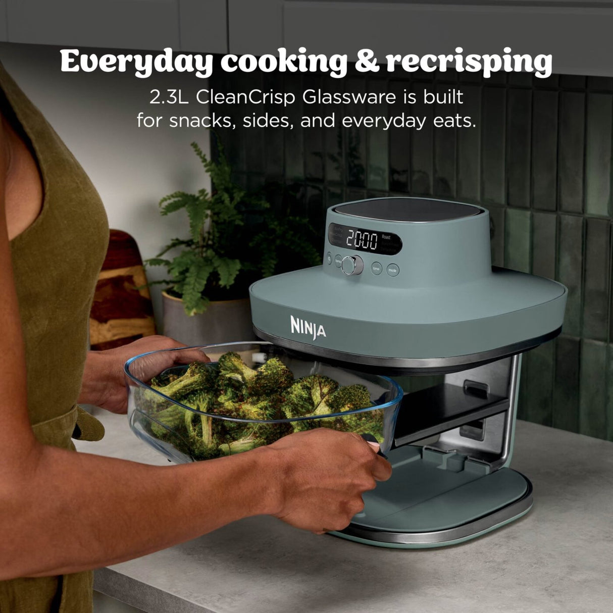 Ninja CRISPi PRO 7 - in - 1 XL Glass Air Fryer Ash Grey | AS101UKGY - AIR FRYER / DEEP FAT FRYERS - Beattys of Loughrea