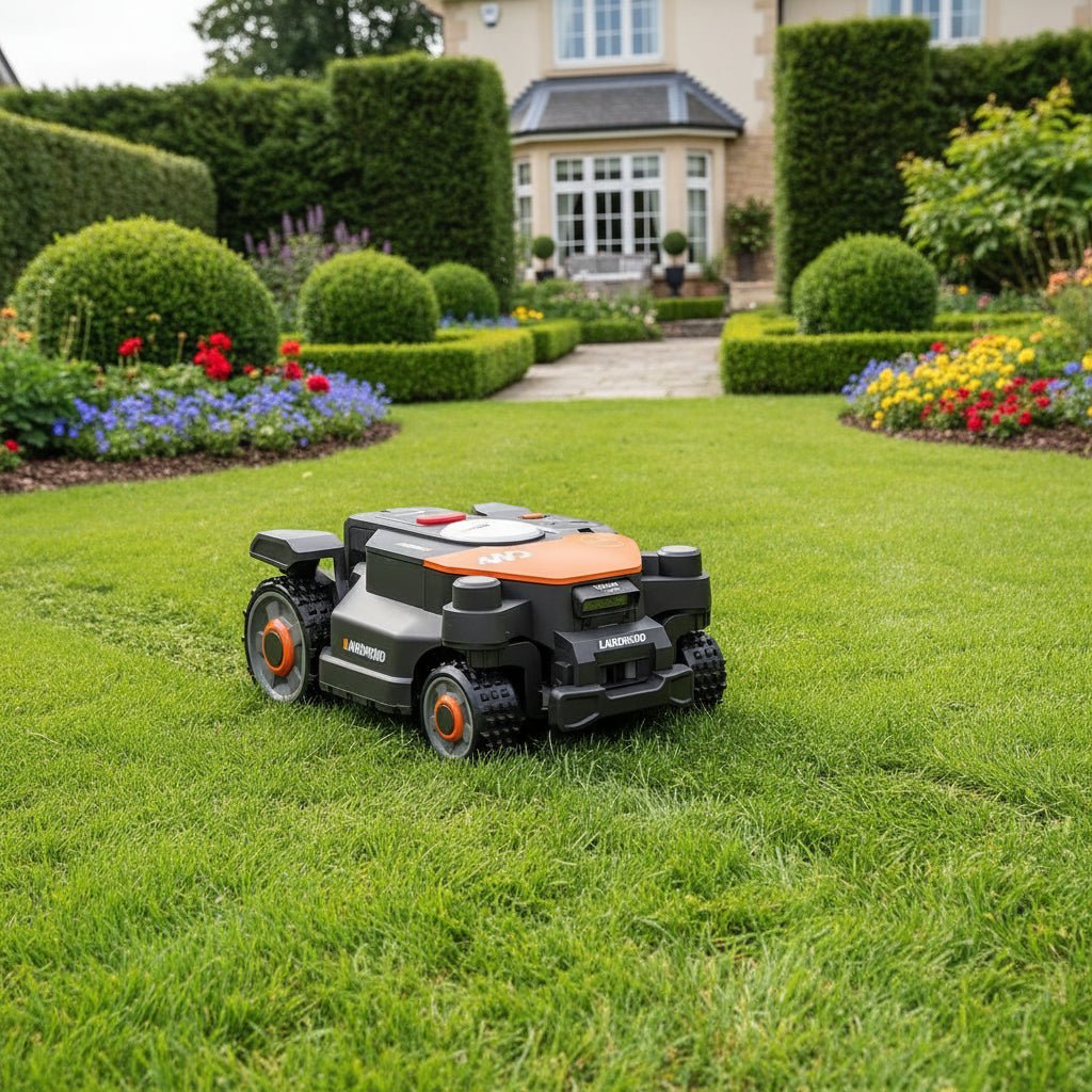 Worx WR341E Robot Mower 1000M2 Wireless All Wheel Drive (AWD) - ROBOT MOWERS - Beattys of Loughrea