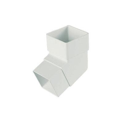 Downpipe White Sq Offset Bend 112.5 De Rbs2 - PVC GUTTER DOWNPIE WHITE - Beattys of Loughrea