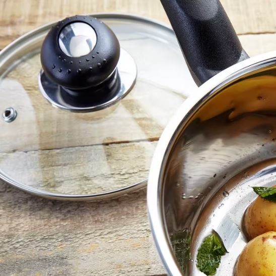 Judge Essentials, 20cm Saucepan, 2.1L - COOKWARE - S/STEEL - Beattys of Loughrea