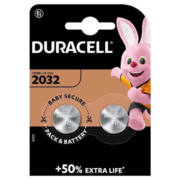 Duracell 2032 (CR2032) 2 Pack Batteries - BATTERIES - Beattys of Loughrea