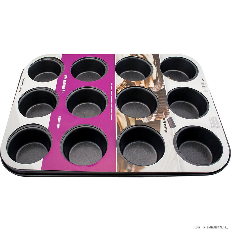 12 Cup Non Stick Muffin Tray 35 x 26cm - BAKEWARE - Beattys of Loughrea