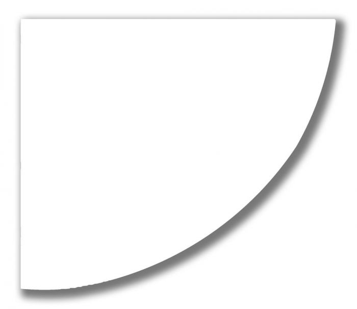 Tema White Corner Shelf - 16mm - WOODEN / PLASTIC SHELVES - Beattys of Loughrea